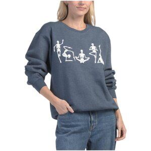 PACIFIC & CO Skeleton Figure Crew Neck Top